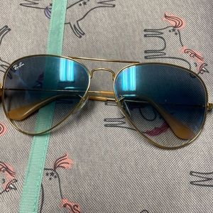 Final price Ray Ban blue tinted sunglasses
